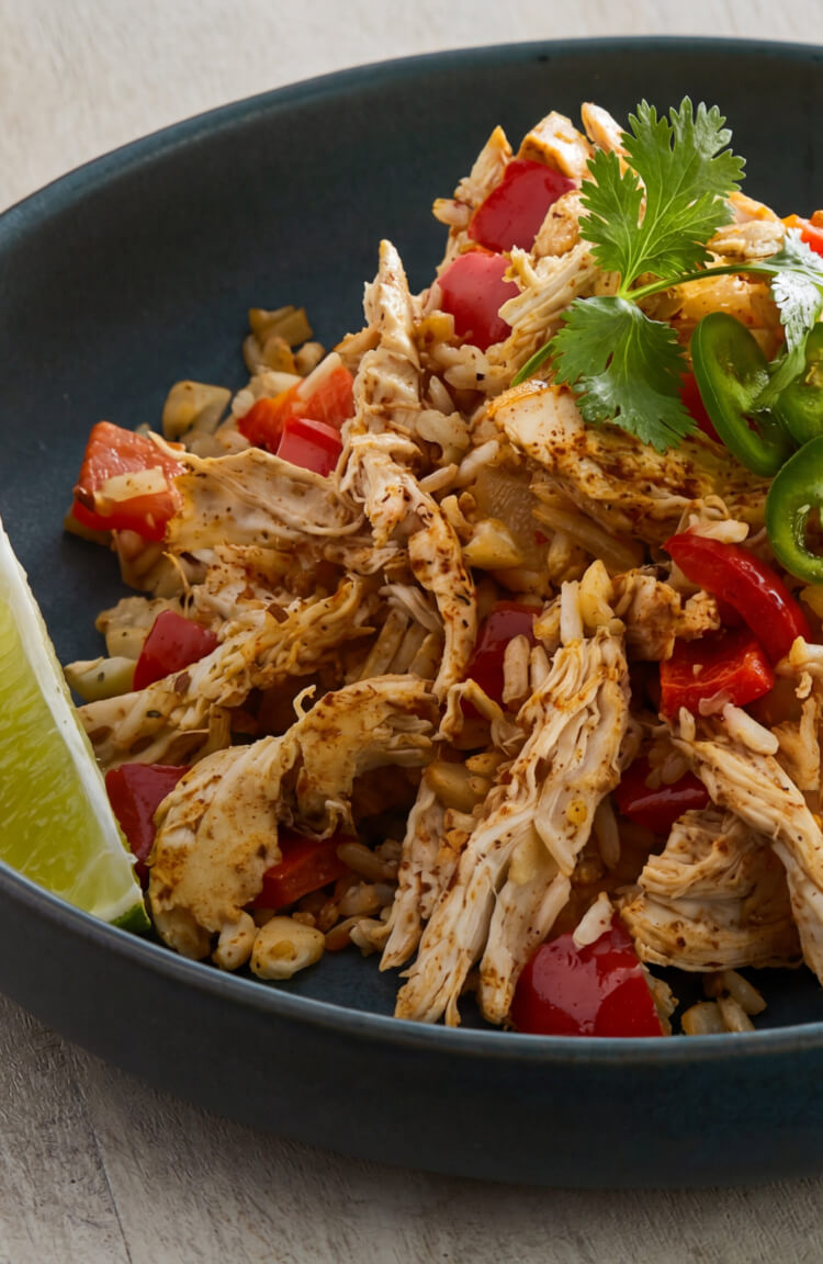 Würzige Hähnchen-Fajitas