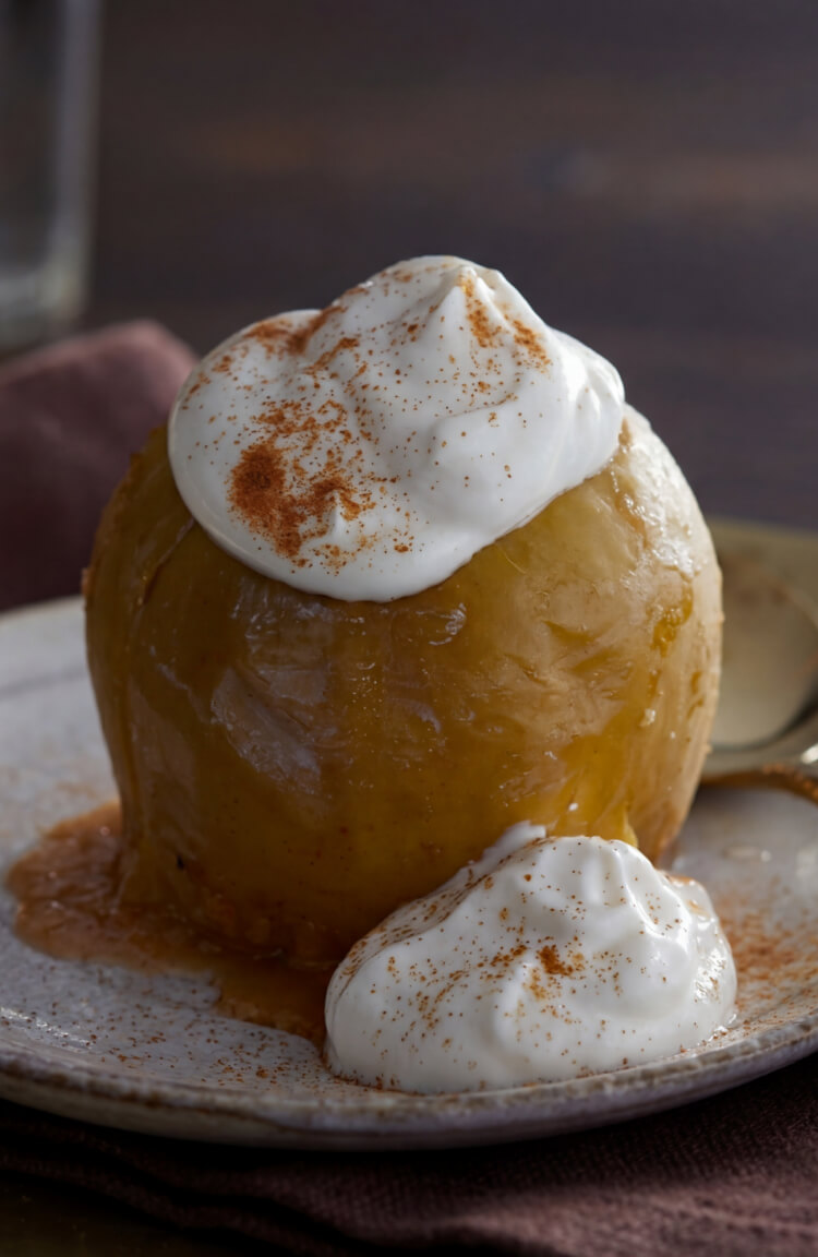 Einfacher Bratapfel mit Ingwer