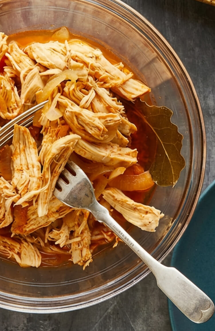 Einfaches Pulled-Chicken-Barbecue