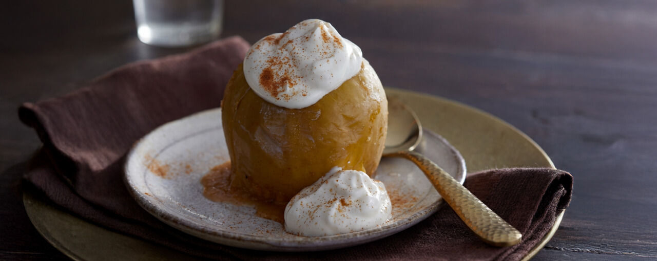 Einfacher Bratapfel mit Ingwer