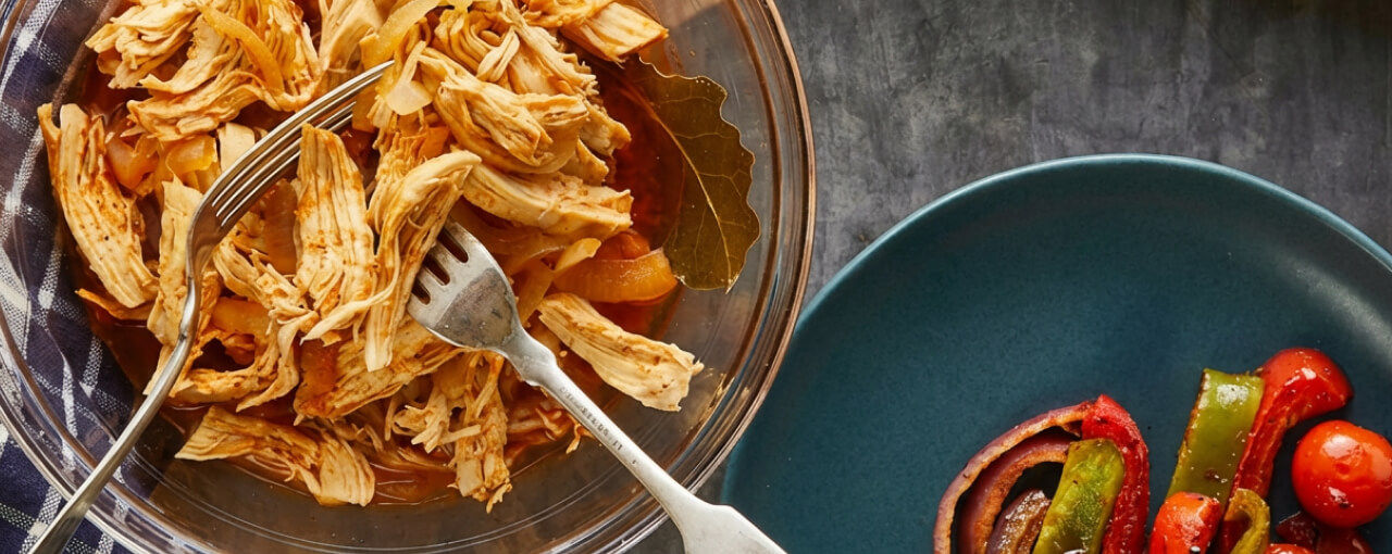 Einfaches Pulled-Chicken-Barbecue